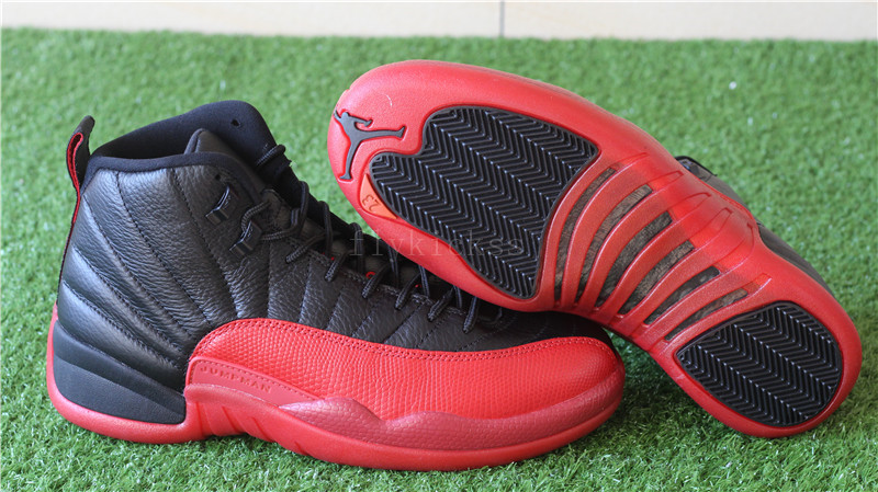 Air Jordan 12 Black Varsity Red Flu Game